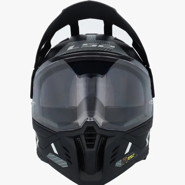LS2 Adventure Helmen|Integraalhelmen-X702 Pioneer II Hi att Back White