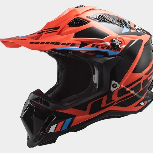 LS2 Crosshelmen-X700 ubverter top Fuo Orange Back