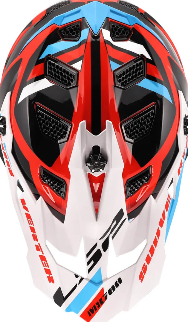 LS2 Crosshelmen-X700 ubverter top White Bue Red-06
