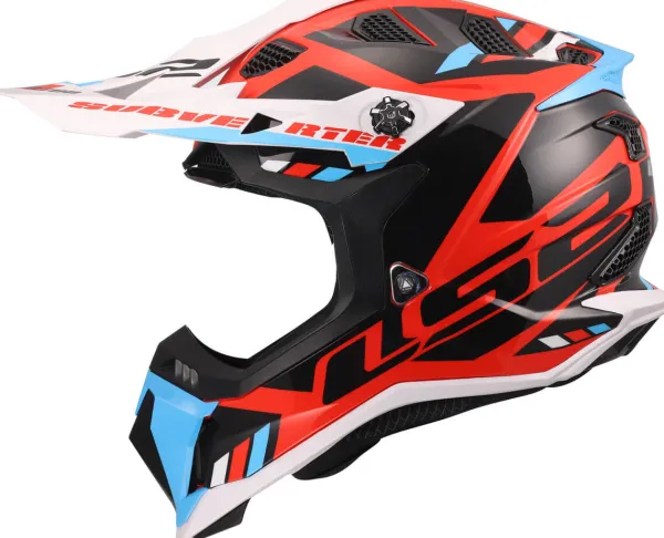 LS2 Crosshelmen-X700 ubverter top White Bue Red-06