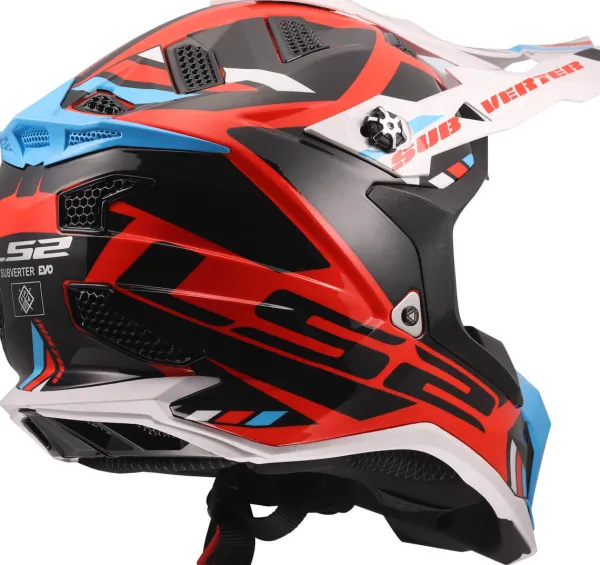 LS2 Crosshelmen-X700 ubverter top White Bue Red-06