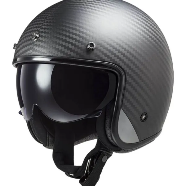 LS2 Jethelmen|Helmen Met Zonnevizier-OF601 Bob II Carbon 06