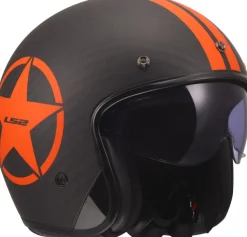 LS2 Jethelmen|Helmen Met Zonnevizier-OF601 Bob II C tar Orange-06