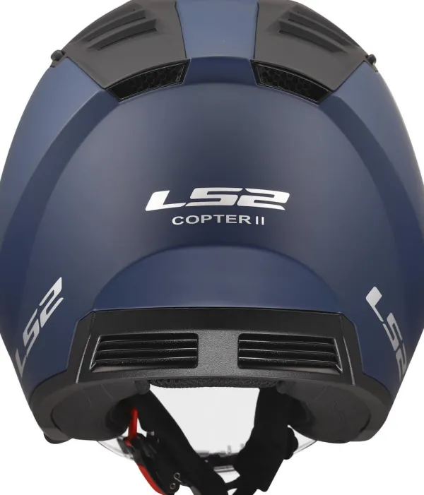 LS2 Jethelmen|Helmen Met Zonnevizier-OF600 Copter II oid att Navy Bue-06