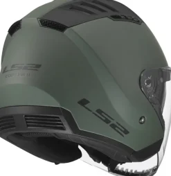 LS2 Jethelmen|Helmen Met Zonnevizier-OF600 Copter II oid iitary Green-06
