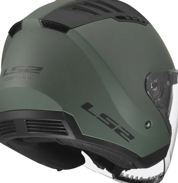 LS2 Jethelmen|Helmen Met Zonnevizier-OF600 Copter II oid iitary Green-06