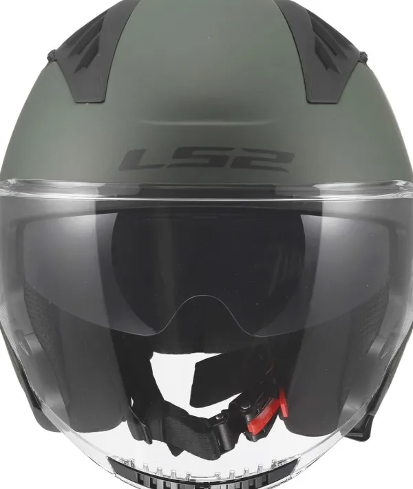 LS2 Jethelmen|Helmen Met Zonnevizier-OF600 Copter II oid iitary Green-06
