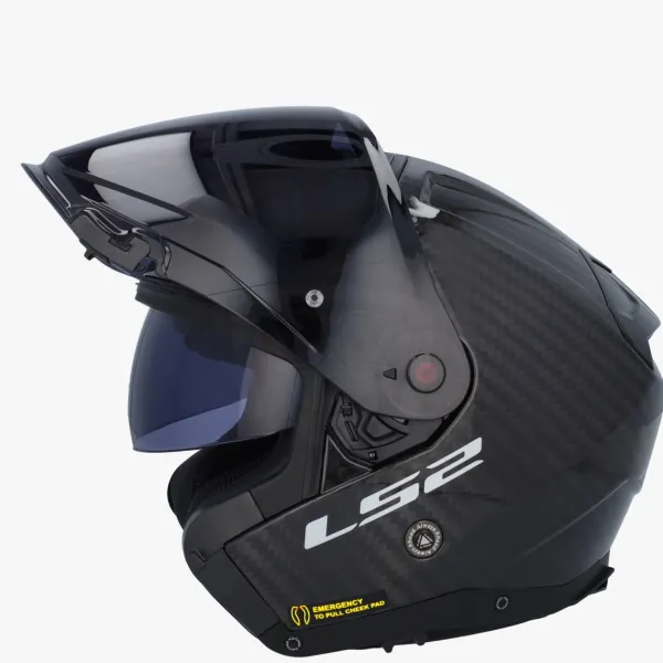 LS2 Jethelmen|Helmen Met Zonnevizier-OF603 Infinity II Go Carbon
