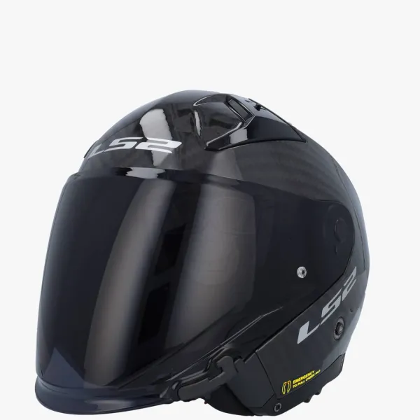 LS2 Jethelmen|Helmen Met Zonnevizier-OF603 Infinity II Go Carbon