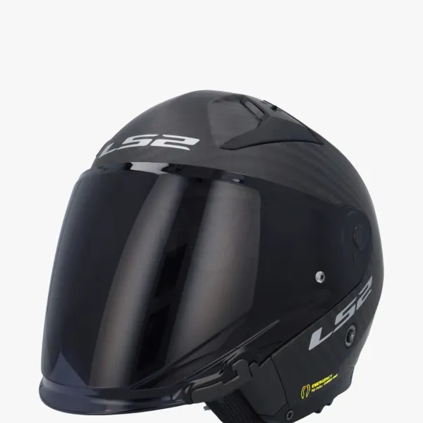 LS2 Jethelmen|Helmen Met Zonnevizier-OF603 Infinity II att Carbon