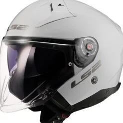 LS2 Jethelmen|Helmen Met Zonnevizier-OF603 Infinity II oid Go White