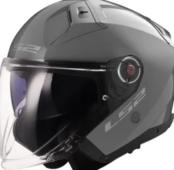 LS2 Jethelmen|Helmen Met Zonnevizier-OF603 Infinity II oid Nardo Grey
