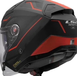 LS2 Jethelmen|Helmen Met Zonnevizier-OF603 Infinity II Veyron Back Grey Red-06