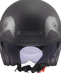 LS2 Jethelmen|Helmen Met Zonnevizier-OF599 pitfire II Wiy Back Grey-06