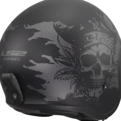 LS2 Jethelmen|Helmen Met Zonnevizier-OF599 pitfire II Wiy Back Grey-06