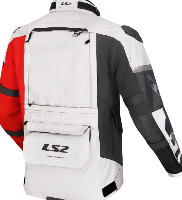 LS2 Motorjassen-X-ater an otorja Back Grey Red