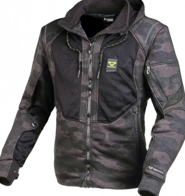 Macna Motorhoodies|Motorjassen-Breeze otorhoodie Dark grey 180