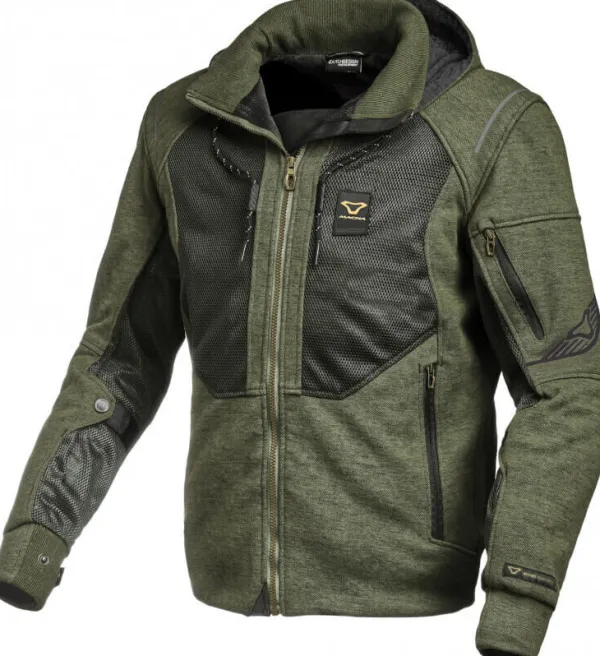 Macna Motorhoodies|Motorjassen-Breeze otorhoodie Green/Back 404