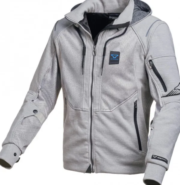 Macna Motorhoodies|Motorjassen-Breeze otorhoodie ight grey 808