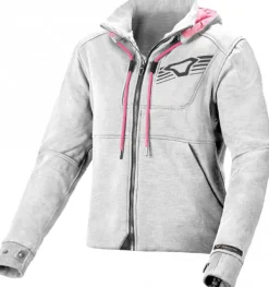 Macna Motorjassen-Ditrict adie otorja Hoodie ight grey