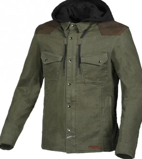 Macna Motorhoodies|Motorjassen-Inand otorhoodie Green/Brown 470