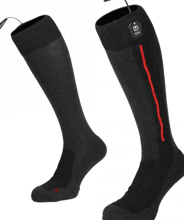 Macna Verwarmde Onderkleding|Cadeaus Voor Motorrijders-Lava 2.0 Heated Socks Black/Grey