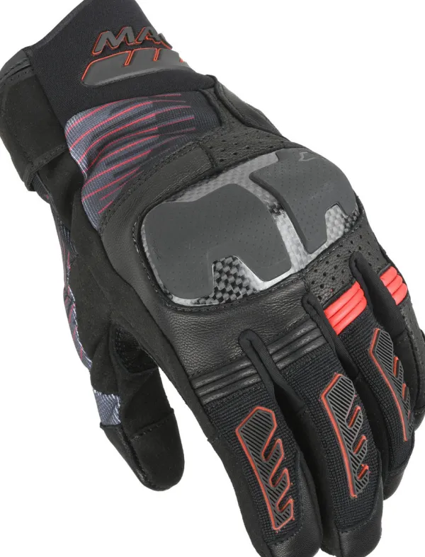 Macna Motorhandschoenen-Rie 2.0 Back/Red 130