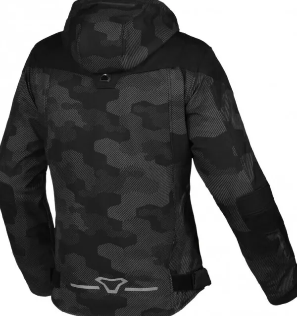 Macna Motorjassen-Territor adie otorja Waterproof Hoodie Back/Grey