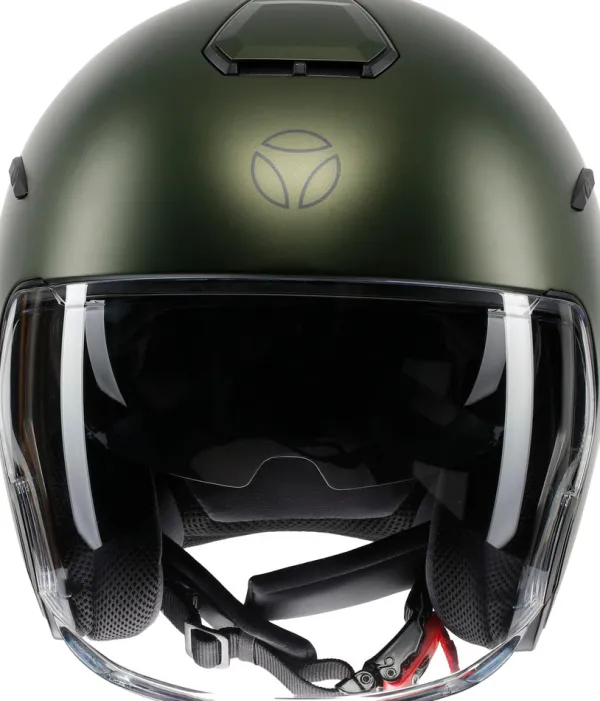 Momo Jethelmen|Helmen Met Zonnevizier-AERO ono att t Green/Anthracite 003