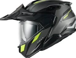 NEXX Adventure Helmen|Systeemhelmen-X.IFECOUNTRY Terra att Grey/Neon Yeow