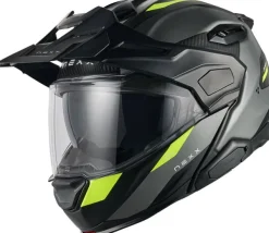 NEXX Adventure Helmen|Systeemhelmen-X.IFECOUNTRY Terra att Grey/Neon Yeow