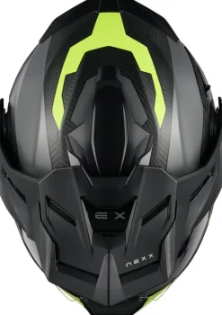 NEXX Adventure Helmen|Systeemhelmen-X.IFECOUNTRY Terra att Grey/Neon Yeow