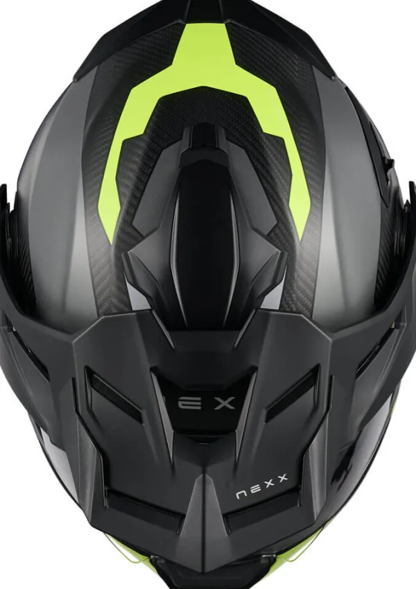 NEXX Adventure Helmen|Systeemhelmen-X.IFECOUNTRY Terra att Grey/Neon Yeow