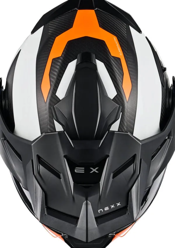 NEXX Adventure Helmen|Systeemhelmen-X.IFECOUNTRY Terra att White/Orange