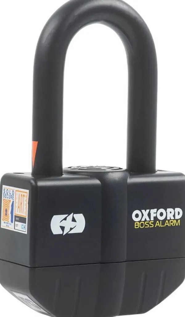 Oxford Motorsloten-Boss Alarm 16mm Padlock Black ART4 LK484