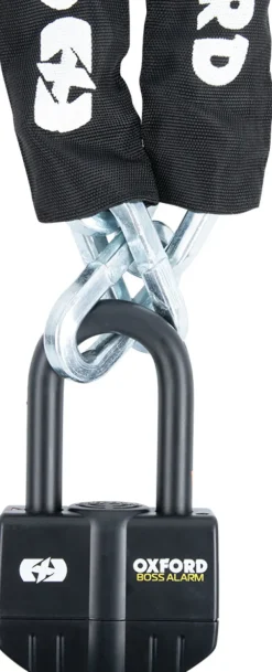 Oxford Motorsloten-Boss Kettingslot + alarm ART4 120cm