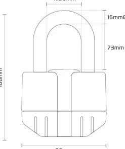 Oxford Motorsloten-Boss Kettingslot + alarm ART4 120cm