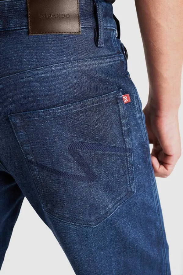 Pando Moto Motorbroeken-Arnie-Slim Motorbroek Blue
