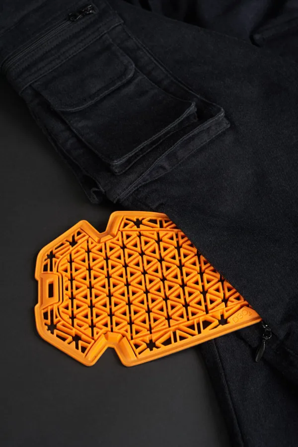 Pando Moto Motorbroeken|Motorjeans-Desert-Cargo Motorjeans Black