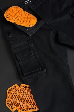 Pando Moto Motorbroeken|Motorjeans-Desert-Cargo Motorjeans Black