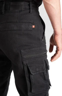 Pando Moto Motorbroeken|Motorjeans-Desert-Cargo Motorjeans Black