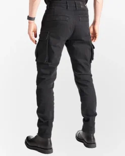 Pando Moto Motorbroeken|Motorjeans-Desert-Cargo Motorjeans Black