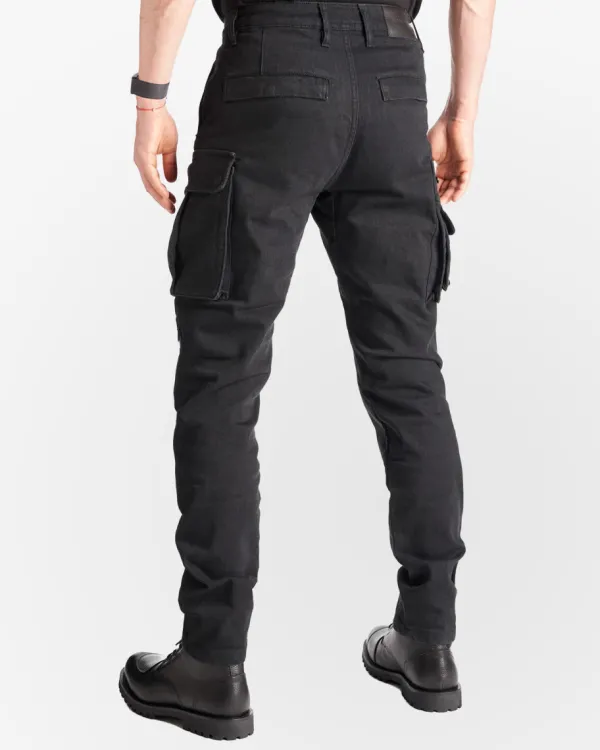 Pando Moto Motorbroeken|Motorjeans-Desert-Cargo Motorjeans Black