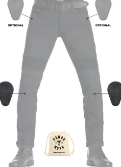 Pando Moto Motorbroeken-Karldo KEV 01 Cordura Jeans Slim-Fit