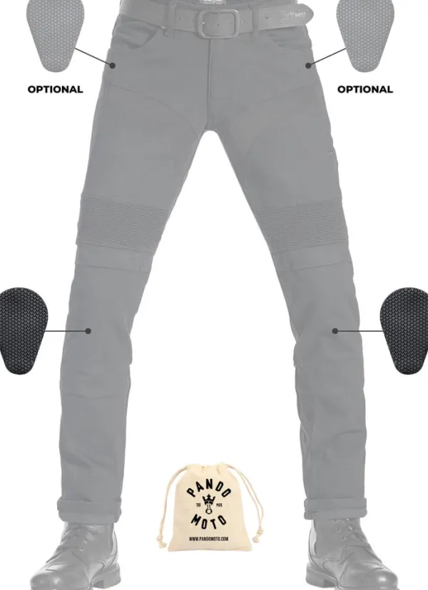 Pando Moto Motorbroeken-Karldo KEV 01 Cordura Jeans Slim-Fit