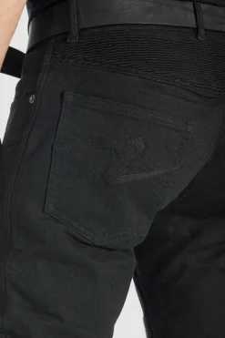 Pando Moto Motorjeans-Karldo Slim Motorjeans Black