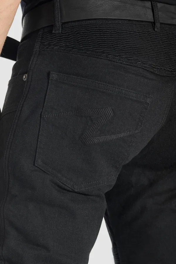 Pando Moto Motorjeans-Karldo Slim Motorjeans Black