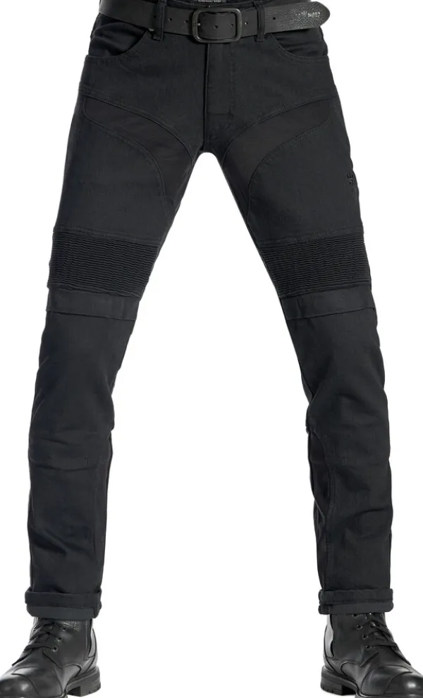 Pando Moto Motorjeans-Karldo Slim Motorjeans Black