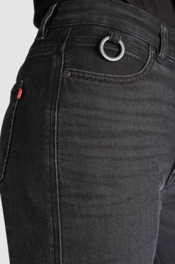 Pando Moto Motorjeans-Kaya Slim Motorjeans Grey