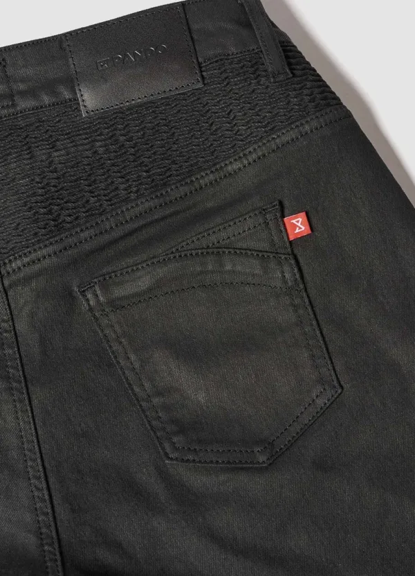 Pando Moto Motorjeans-Lorica Black A Motorjeans with Cordura